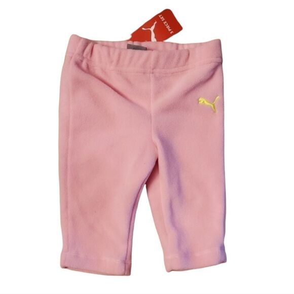 NWT Puma Pink Fleece Pants - Picture 1 of 5